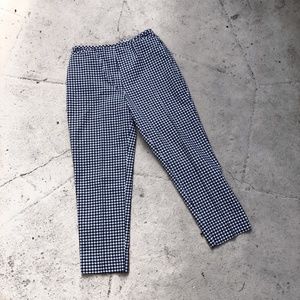 Espirit Black and White Gingham Pants